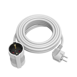 Sencys Verlengsnoer 2-voudig - 3 Meter - Wit