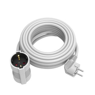 Sencys Verlengsnoer 2-voudig - 5 Meter - Wit