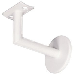 Cando – Trapleuninghouder - New York - Wit – Metaal - 2 Stuks