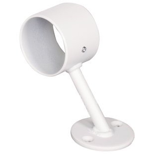 Cando – Trapleuninghouder - Rotterdam - Wit – Metaal - 2 Stuks