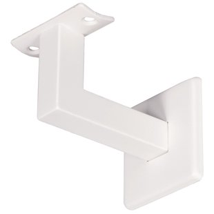 Cando – Trapleuninghouder – Milan - Wit – Metaal - 2 Stuks