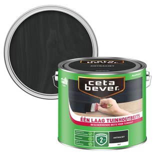 Cetabever Tuinhoutbeits Een Laag Antraciet 2,5l