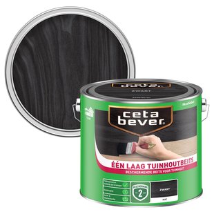 Cetabever Tuinhoutbeits Een Laag Zwart 2,5l