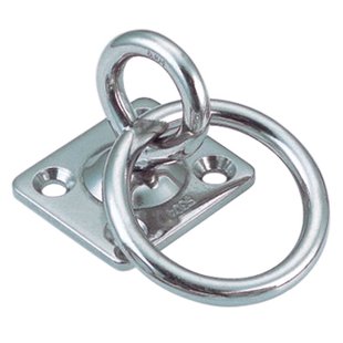 Kpe Holland Afdekplaat - Rvs 304 - Met Draaibare Ring - 50x40mm - 8mm
