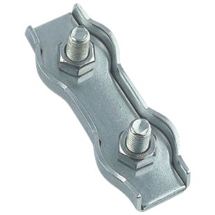 Kpe Holland Dubbele Kabelklem - Rvs 316 - 5 Mm