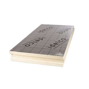 Idelco A-therm Pir Isolatieplaat - Rd-waarde 5,45m² K/w - Tand Groef - 120mm - 1200x600mm - 0,720m² - 1st