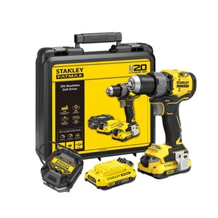 Stanley Fatmax Accuboormachine V20 - 18v Koolborstelloos - (2x 2,0ah)