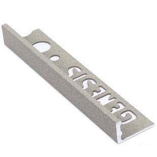 Genesis Hoekprofiel - Aluminium Grijs - 10x10mm 2,7m