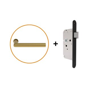 Cando Hardwarepakket 105 – Dalfsen – Mat Messing + Loopslot