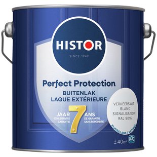 Histor Perfect Protection Buitenlak Zijdeglans Verkeerswit Ral 9016 2,5 Ltr