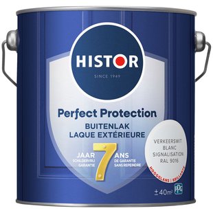 Histor Perfect Protection Buitenlak Hoogglans Verkeerswit Ral 9016 2,5 Ltr