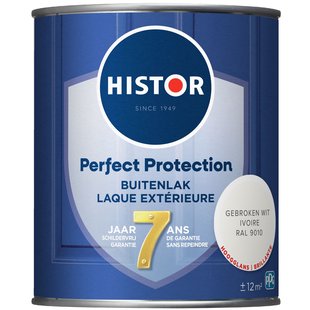 Histor Perfect Protection Buitenlak Hoogglans Gebroken Wit Ral 9010 0,75 Ltr