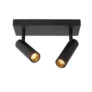 Lucide Plafondspot Grado Zwart 2xgu10