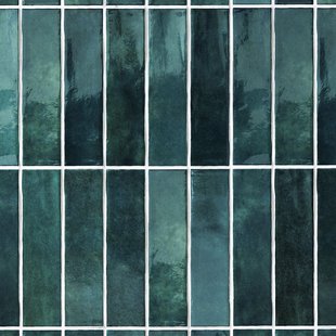 Paneel Grosfillex Element 3d Effet - Vertical - Tiles Lagoon Glans - Pvc - 260x37,5cm