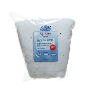 Decoris Boomrok Met Sneeuw - Wit/zilver - 100cm