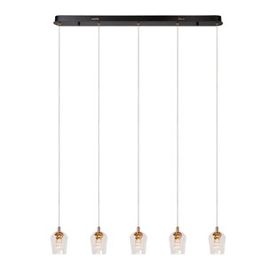 Lucide Hanglamp Berliane - Transparant - Warm Wit - 5x4w