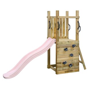 Swingking Speeltoren Irma Met Glijbaan Pastel Roze