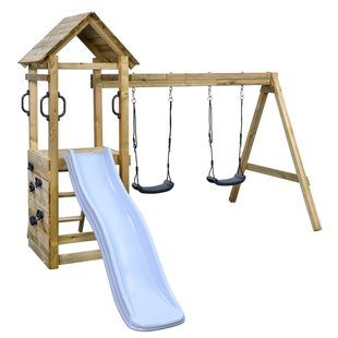 Swingking Speeltoestel Maria Met Glijbaan Pastel Blauw