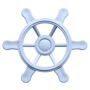 Swingking Piratenstuur Pastel Blauw Klein