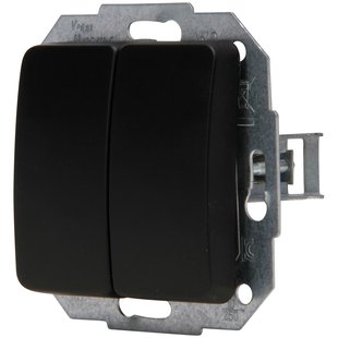 Sencys Serieschakelaar Ottawa - Mat-zwart - Inbouw