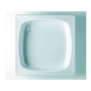 Pronto- Douchebak - 90x90x15 Cm - Acryl - Wit