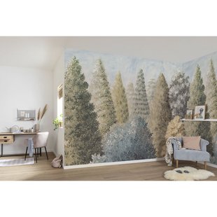 Komar Fotobehang Painted Woods - Meerkleurig - 2,50m X 400cm