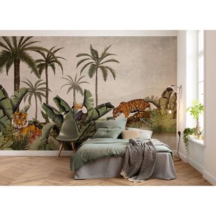 Komar Fotobehang Tiger Jungle - Meerkleurig - 2,50m X 400cm