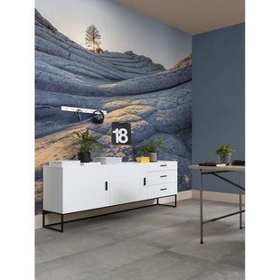 Komar Fotobehang Elephant Skin - Blauw - 2,50m X 400cm