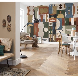 Komar Fotobehang Tribal Tiles - Meerkleurig - 2,50m X 400cm