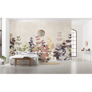 Komar Fotobehang Foggy Shrub - Meerkleurig - 2,50m X 400cm