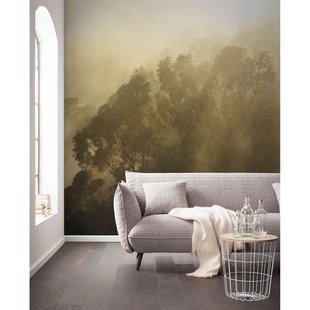 Komar Fotobehang Foggy Sunshine - Beige - 2,50m X 400cm