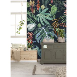 Komar Fotobehang Colourful Leaves - Meerkleurig - 2,50m X 200cm