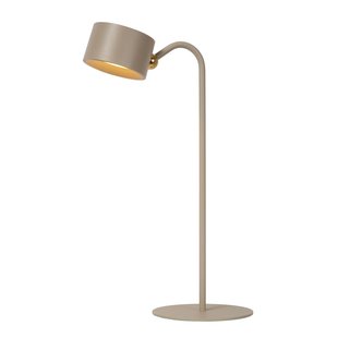 Lucide Oplaadbare Bureaulamp Jolan - Taupe - Dim To Warm - 3,5w