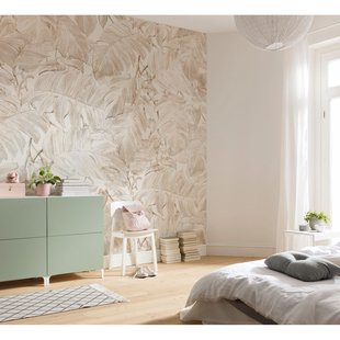 Komar Fotobehang Hojas - Beige - 2,50m X 250cm