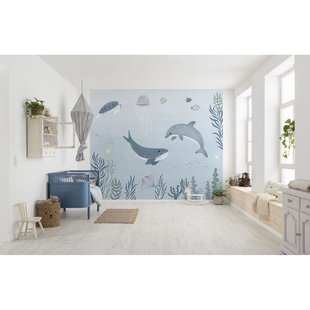 Komar Fotobehang La Vie Bleue - Blauw - 2,50m X 300cm