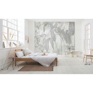 Komar Fotobehang Line Plants - Groen - 2,50m X 300cm