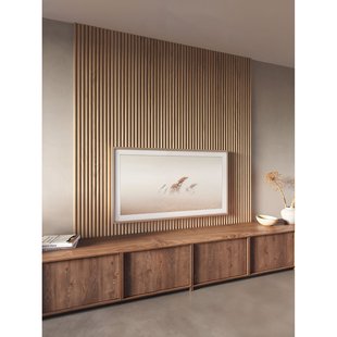 Cando Green Decowall Acoustic Curve 260x30x1,9cm 2st - Natuur Eiken