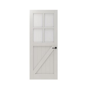 Cando Binnendeur Panel Barn 2d03 - Wit - Gegrond - Stomp - 88x201,5cm