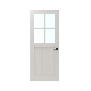 Cando Binnendeur Panel Barn 2d01 - Wit - Gegrond - Stomp - 78x211,5cm