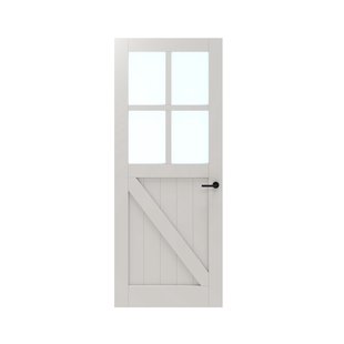 Cando Binnendeur Panel Barn 2c02 - Wit - Gegrond - Opdek - Rechts - 83x211,5cm