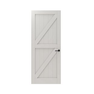 Cando Binnendeur Panel Barn 2a06 - Wit - Gegrond - Opdek - Rechts - 88x231,5cm