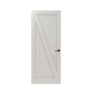 Cando Binnendeur Panel Barn 2a03 - Wit - Gegrond - Opdek - Rechts - 73x211,5cm