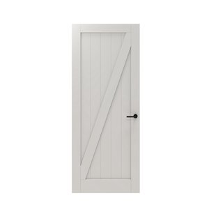 Cando Binnendeur Panel Barn 2a04 - Wit - Gegrond - Opdek - Links - 63x211,5cm