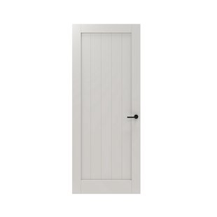 Cando Binnendeur Panel Barn 2a01 - Wit - Gegrond - Stomp - 88x211,5cm