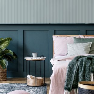 Vliesbehang 3d Strepen - Lichtblauw - 10,05 M X 52 Cm