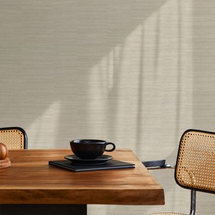 Vliesbehang Jacquard Lijnen - Zand - 10,05m X 52cm