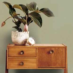 Vliesbehang Geweven Linnen - Saliegroen - 10,05m X 53 Cm