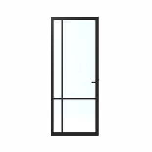 Cando Binnendeur Elegant Original 1c06 - Grafietzwart - Gegrond - Opdek - Rechts - 78x231,5cm