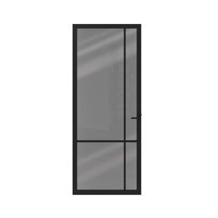 Cando Binnendeur Elegant Original 1e04 - Grafietzwart - Gegrond - Stomp - 88x231,5cm