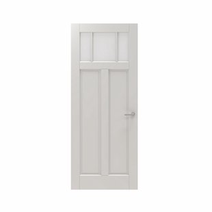 Cando Binnendeur Panel Classic 2b02 - Wit - Gegrond - Opdek - Links - 63x211,5cm